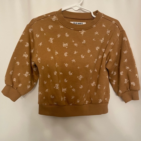 Old Navy Other - Old Navy Brown Floral Sweatshirt